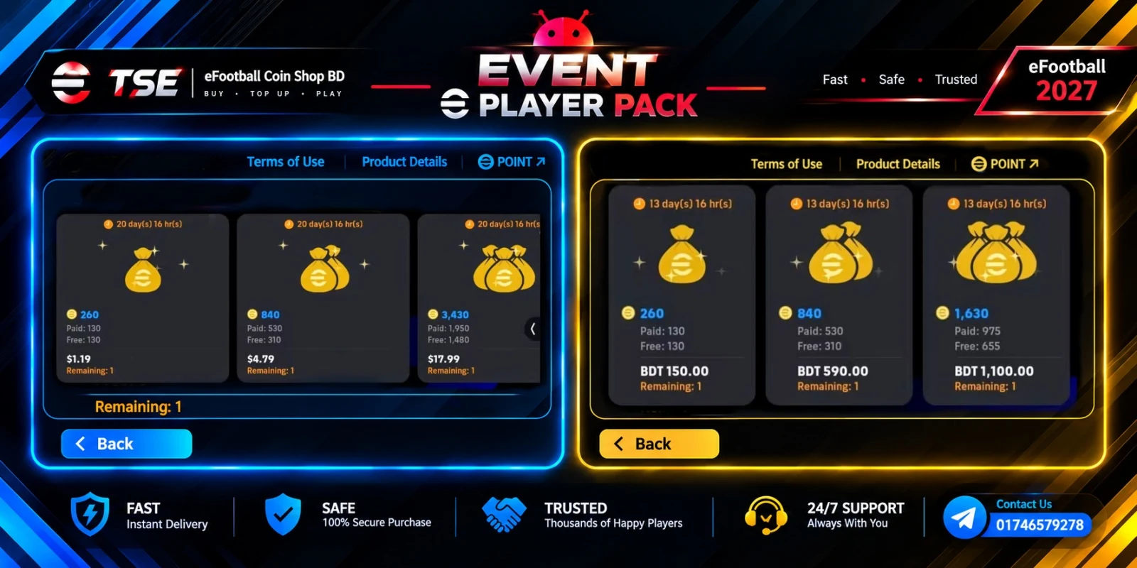 eFootball Event Coins Pack